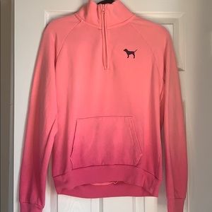 PINK OMBRÉ HALF ZIP